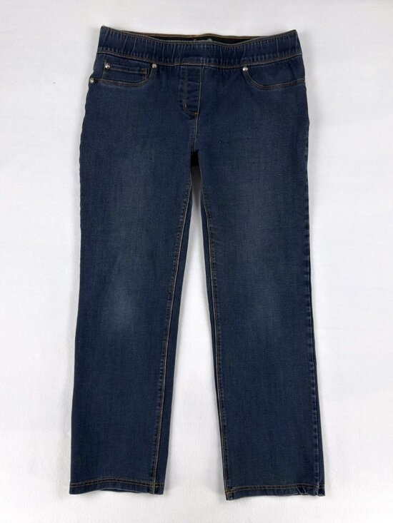 Blossom Womens 13/14 Pull On 4 Way Stretch Jegging Jeans Distressed Speckle - Picture 1 of 10
